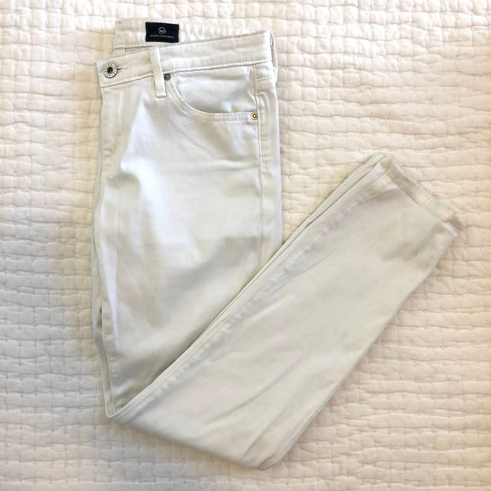AG The Stevie Ankle White Jeans / Leggings, 27